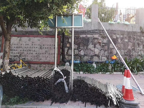 深圳市福田區市政304不銹鋼管護欄換新項目